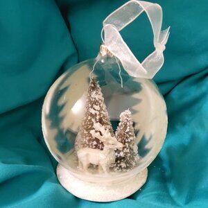 Vintage MCM style Glass Globe Ornament